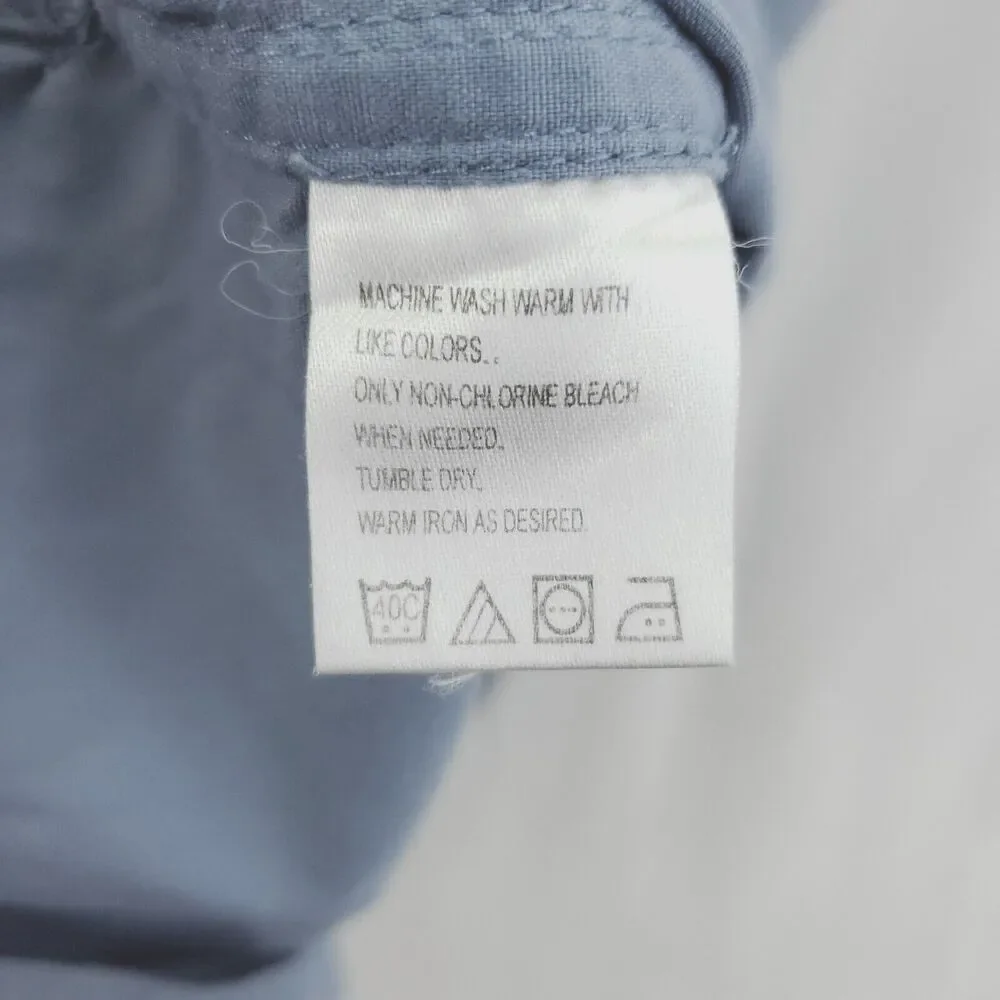 The North Face Shirt Mens Large Blue Vented Fishing Classic Button-Up